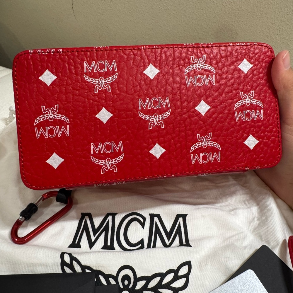 MCM Rockstar Vanity Case Red Visetos Limited Edition – NEW Complete Set - Picture 7 of 9